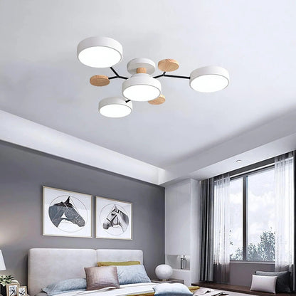 Contemporary LED Flush Mount Ceiling Fixture - Modern Bright Light