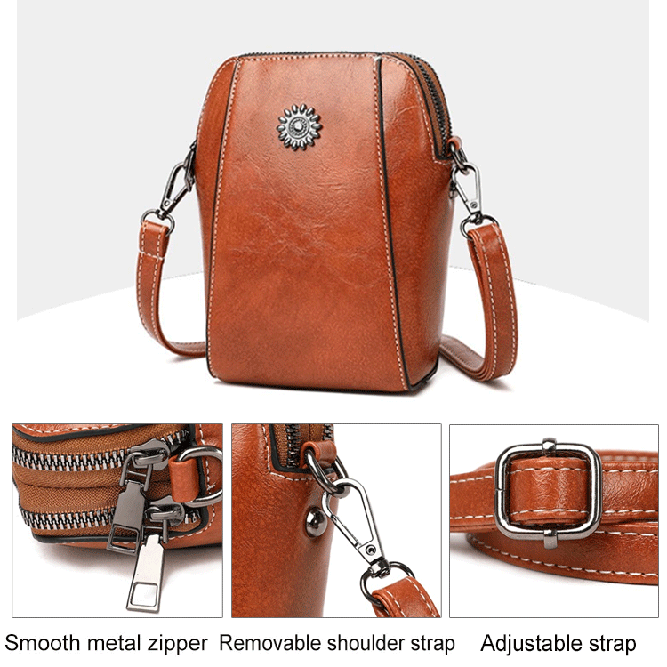 Chic Crossbody Bag with Coordinated Shell Accents