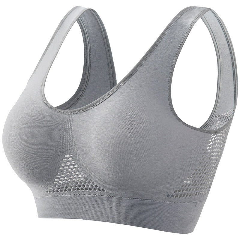 Seamless Wireless Sports Bra with Breathable Mesh | 2-Pack