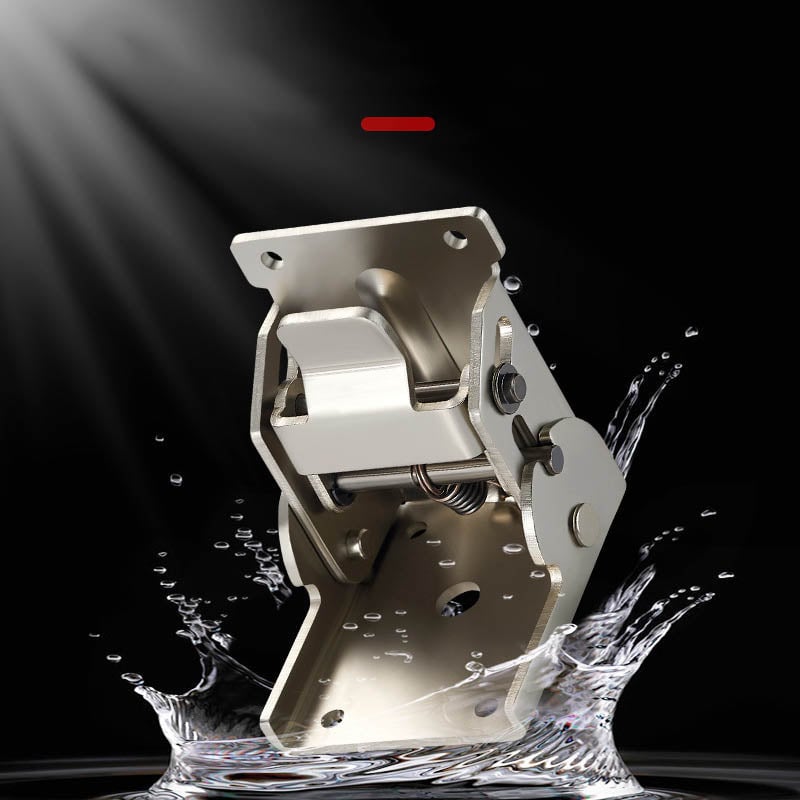Corrosion-Resistant Invisible Connector with 90 Degrees Self-Locking Hinge