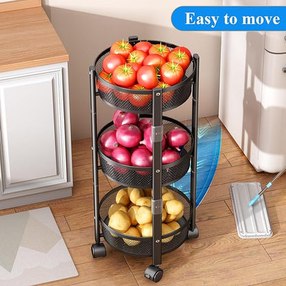 Tri-Level Collapsible Metal Storage Organizer