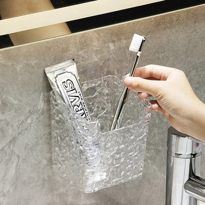 Wall-Mounted Acrylic Brush Organizer for Artists