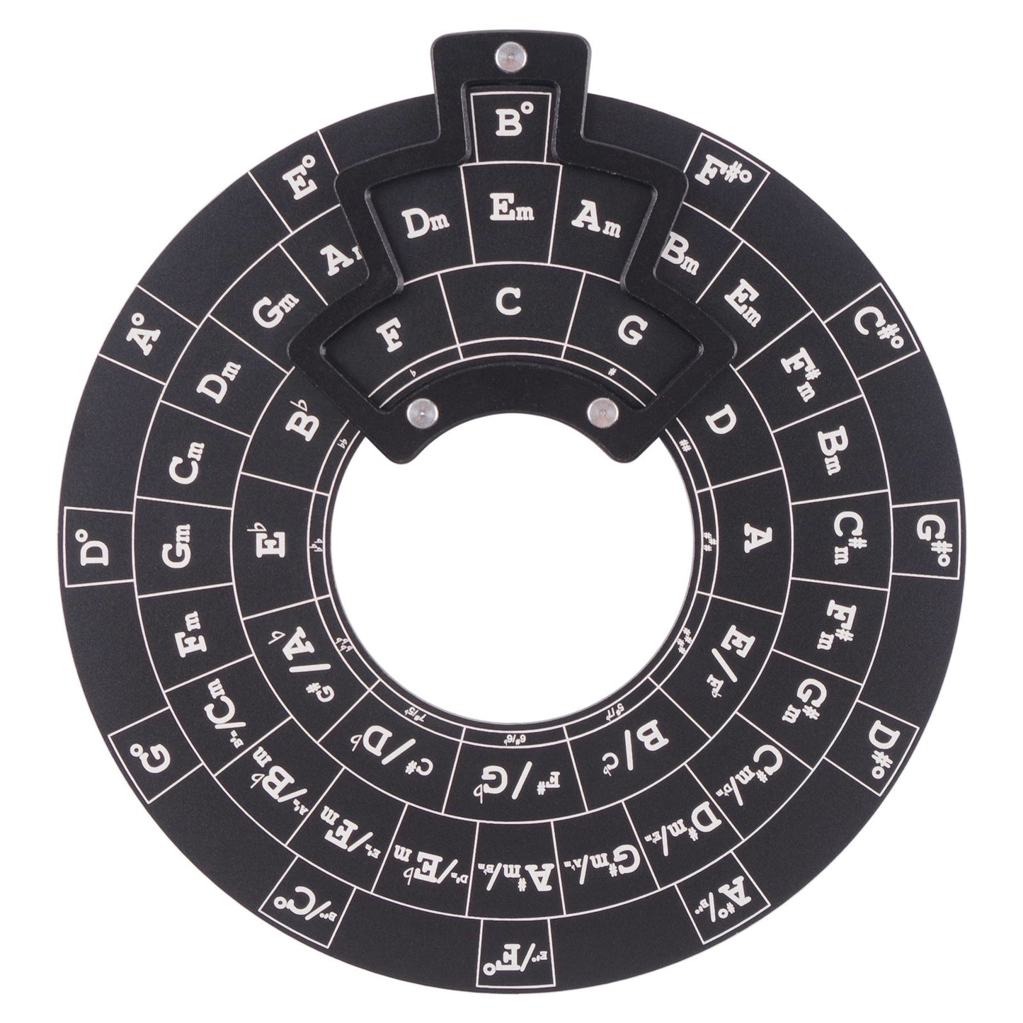 Guitar Music Theory Wheel - Circle of Fifths Disk