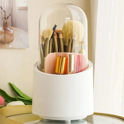 360° Rotating Makeup and Office Supply Organizer with Lid
