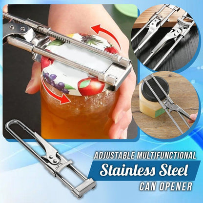 Versatile Stainless Steel Jar & Bottle Opener for Effortless Use