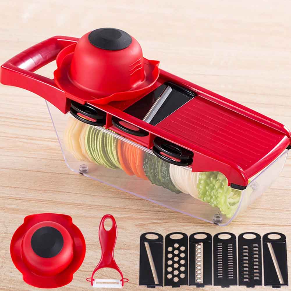 Versatile 6-in-1 Vegetable Slicer & Chopper ProChef