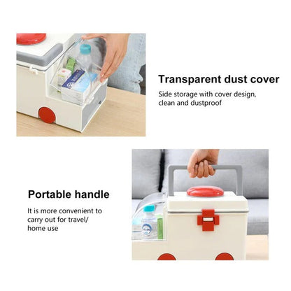 Portable Medicine Box in Ambulance Shape