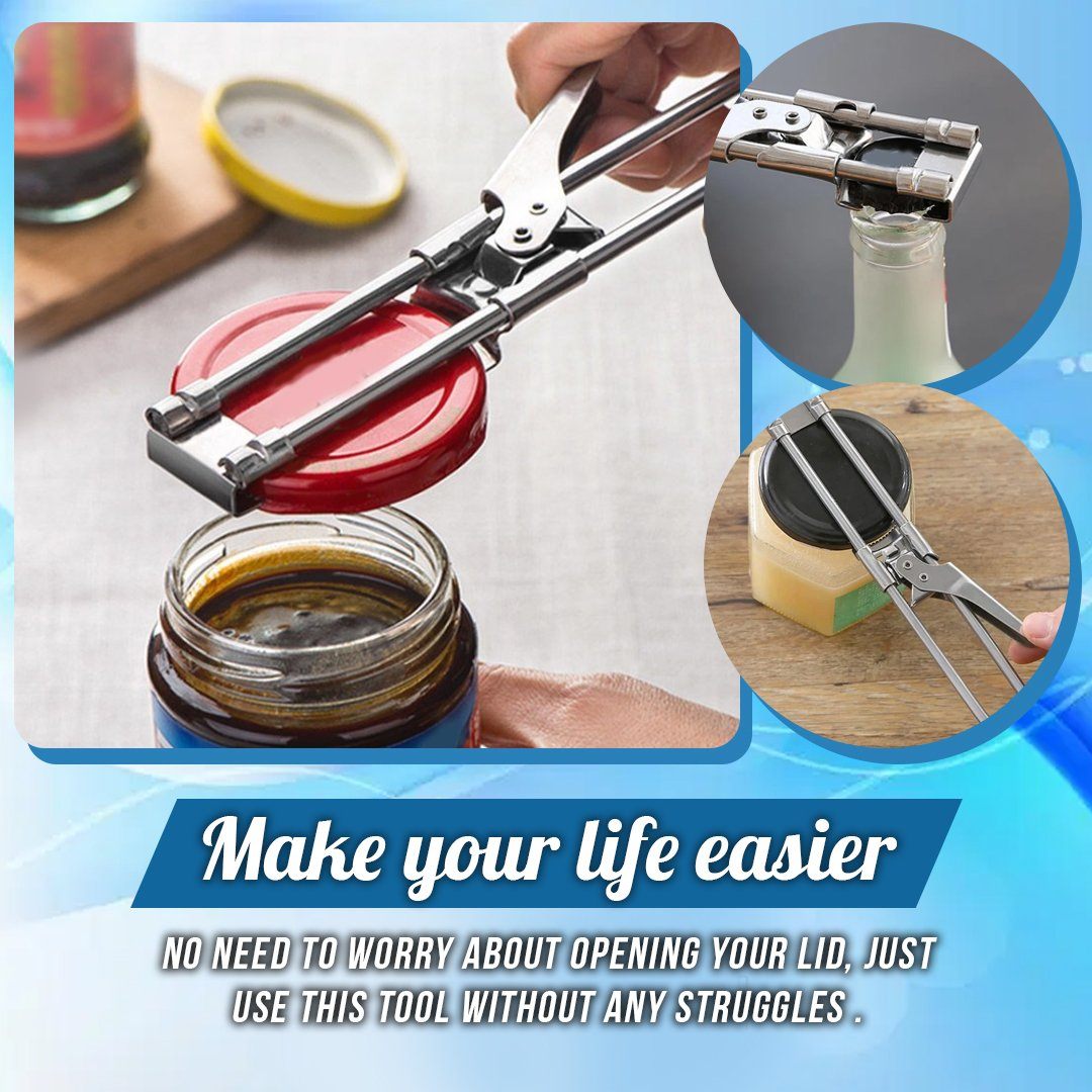 Versatile Stainless Steel Jar & Bottle Opener for Effortless Use