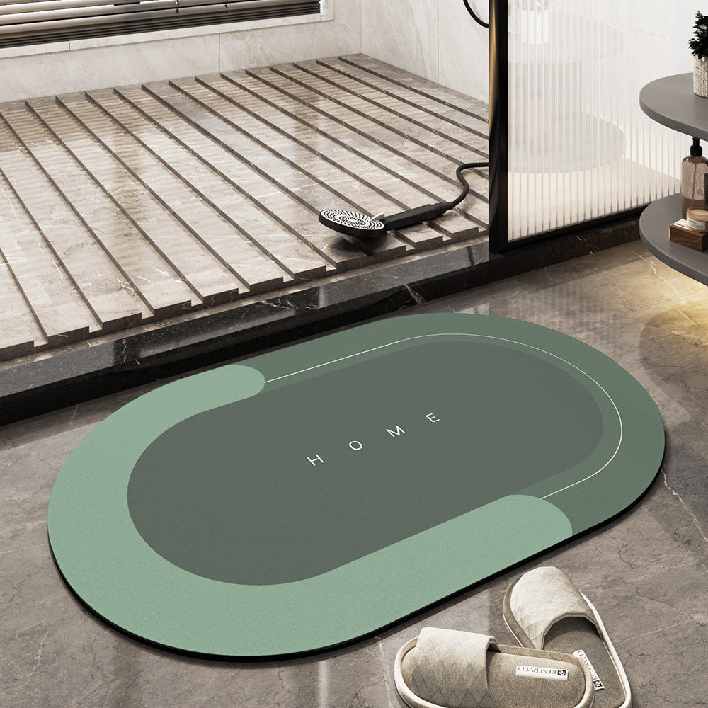 Quick-Drying Bath Mat Made of Absorbent Microfiber