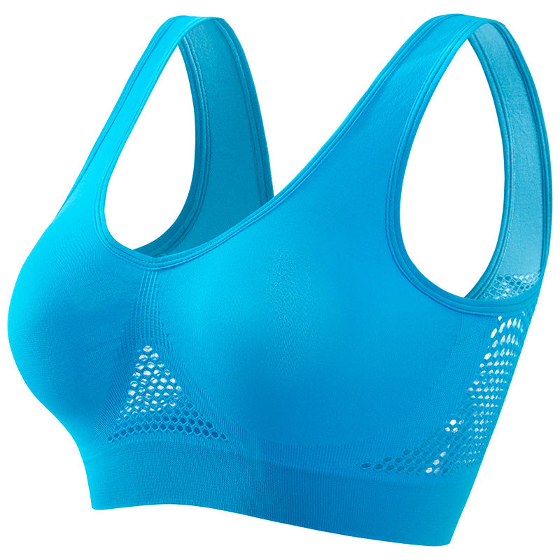 Seamless Wireless Sports Bra with Breathable Mesh | 2-Pack
