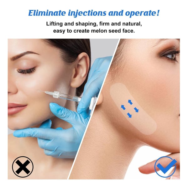 Instant V-Shape Facial Lift Stickers for a Youthful Glow
