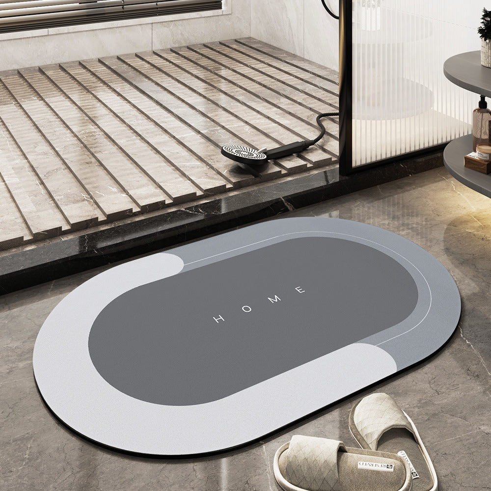 Quick-Drying Bath Mat Made of Absorbent Microfiber