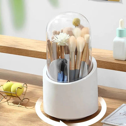 360° Rotating Makeup and Office Supply Organizer with Lid