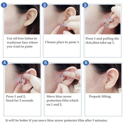 Instant V-Shape Facial Lift Stickers for a Youthful Glow