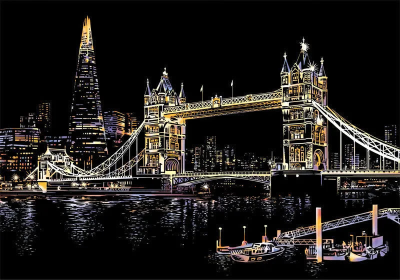 5D Scratch Art Board | Creative Fun for All Ages | Includes Free Scratch Tool