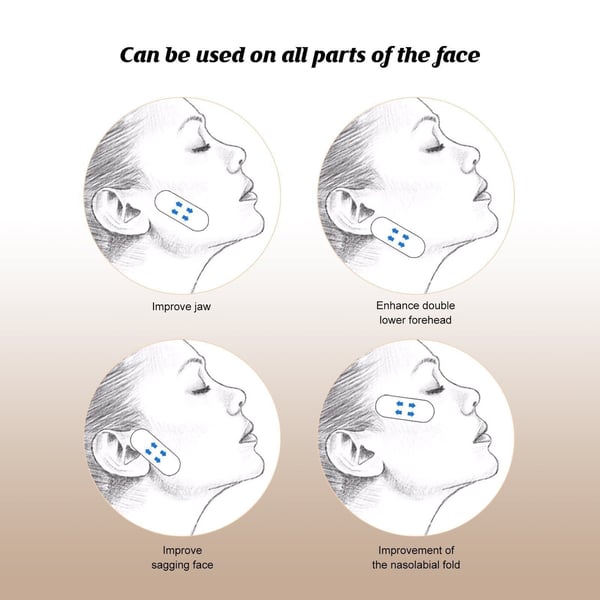 Instant V-Shape Facial Lift Stickers for a Youthful Glow