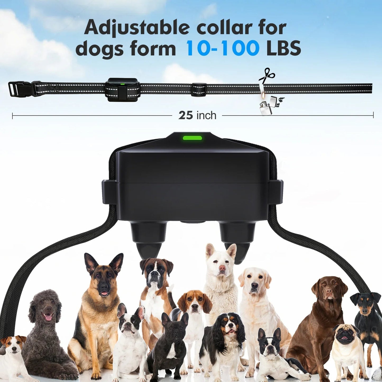 Remote Dog Training Collar with 1000m Range