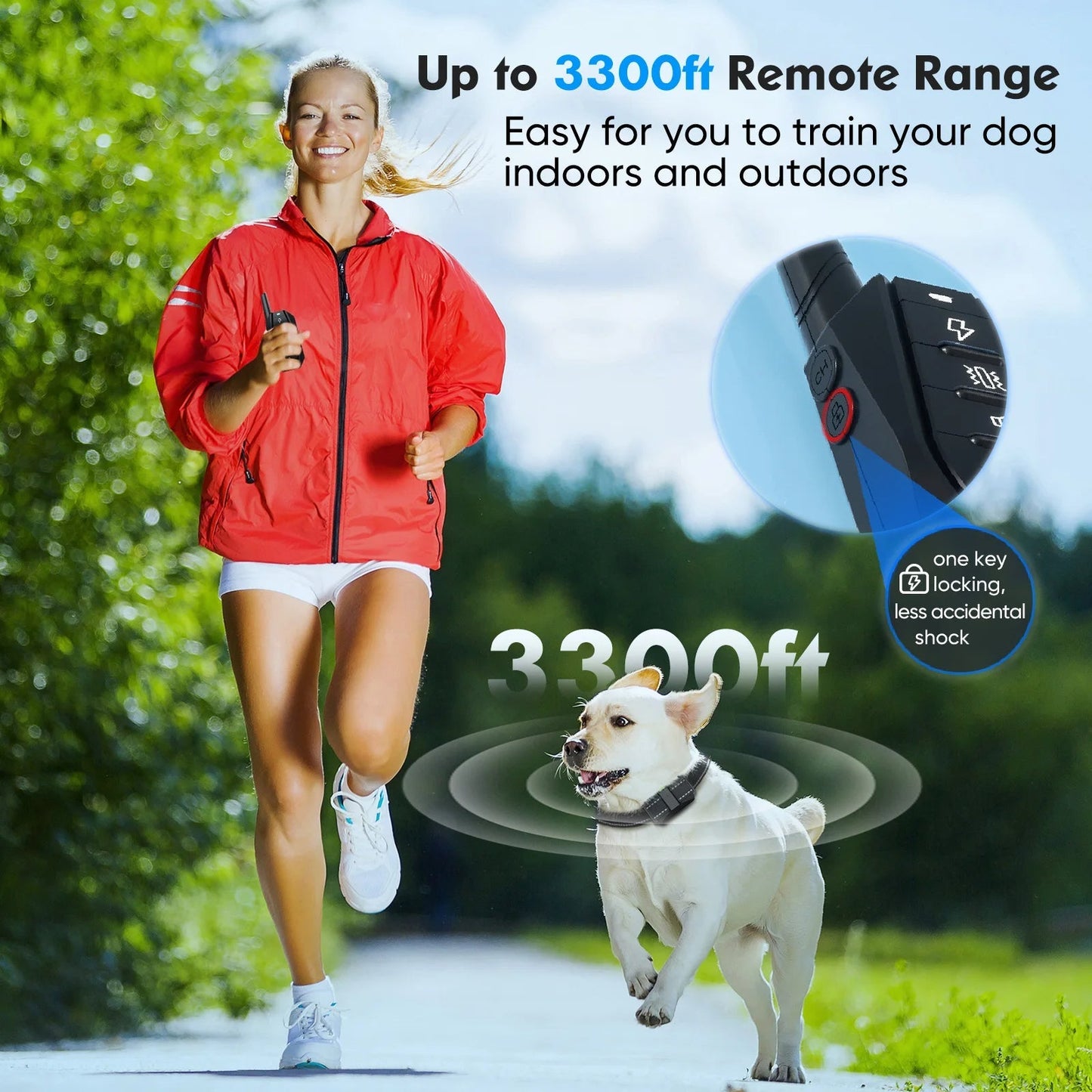 Remote Dog Training Collar with 1000m Range