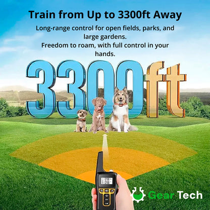 Dog Training Collar with Rechargeable Battery – Beep, Vibration, Static