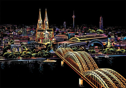5D Scratch Art Board | Creative Fun for All Ages | Includes Free Scratch Tool