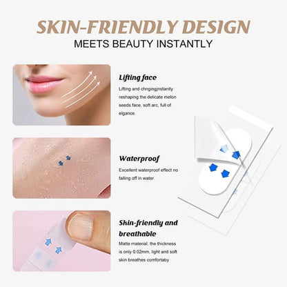 Instant V-Shape Facial Lift Stickers for a Youthful Glow