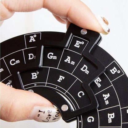 Guitar Music Theory Wheel - Circle of Fifths Disk