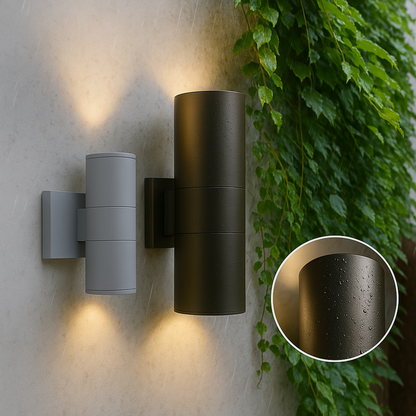 Sleek Black LED Outdoor Wall Fixture for Exterior Lighting