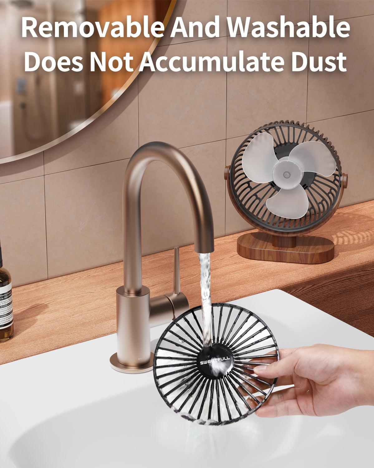 6.5 Inch Portable USB Desk Fan for Home, Office, Car, and Travel