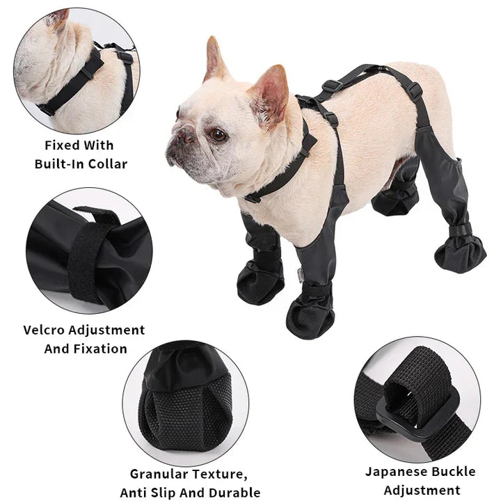 Dog Shoes with Adjustable Fit for Protection