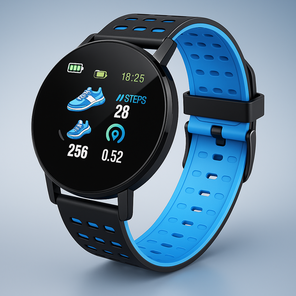 All-Weather Fitness Tracker Smartwatch with Health Monitoring