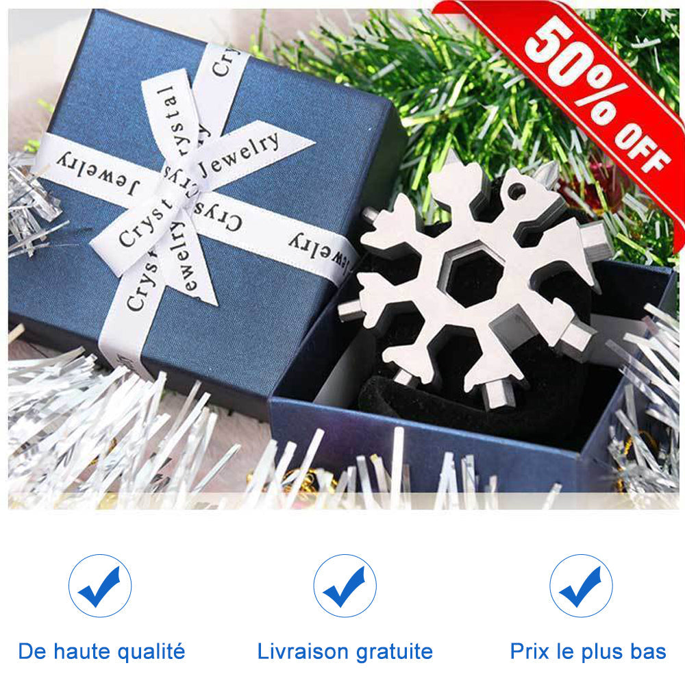 Multi-tool Snowflake Set with 18 Functions – Perfect Gift