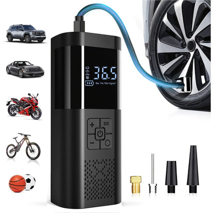 Portable Compressor for Car, Bicycle & Sports Ball