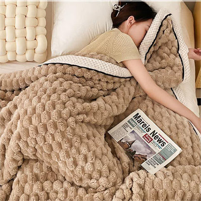 Thick Reversible Coral Fleece Blanket