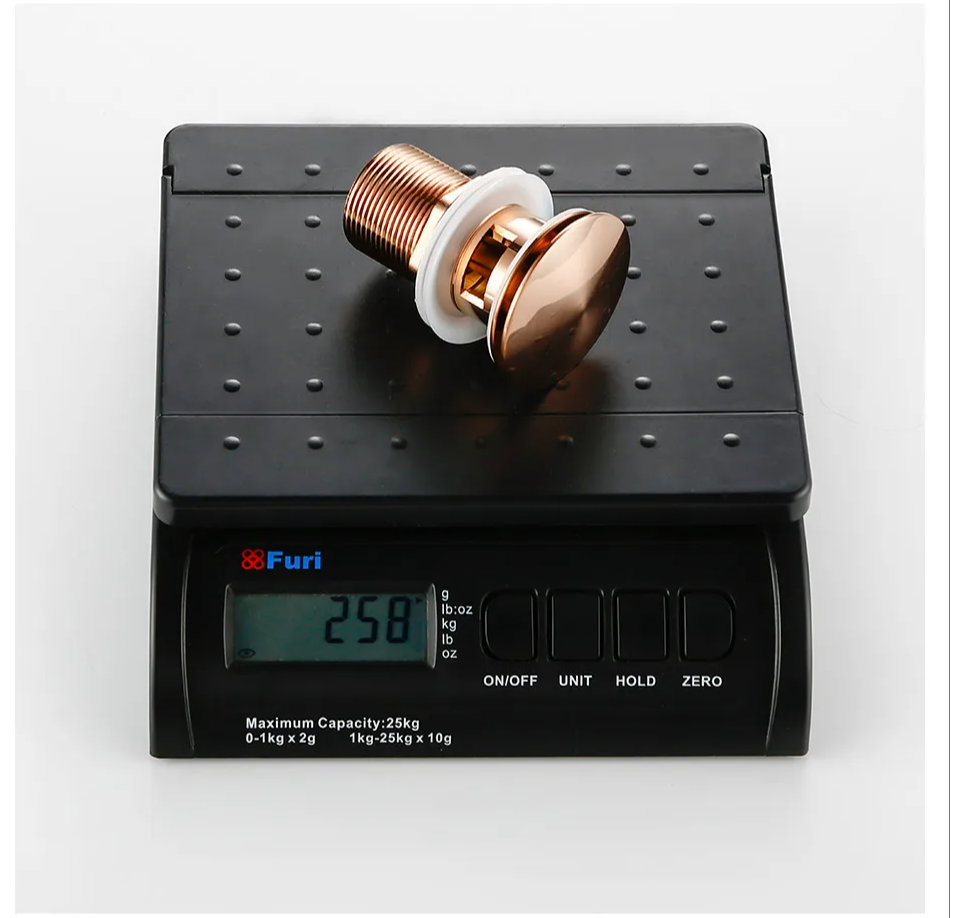 Rose Gold Sink Drain Valve - Taalita Style