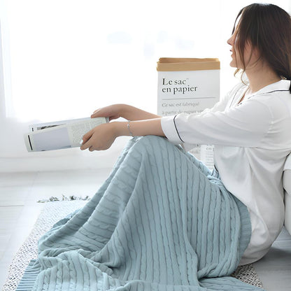Cozy Cotton Cable Knit Blanket for Ultimate Comfort