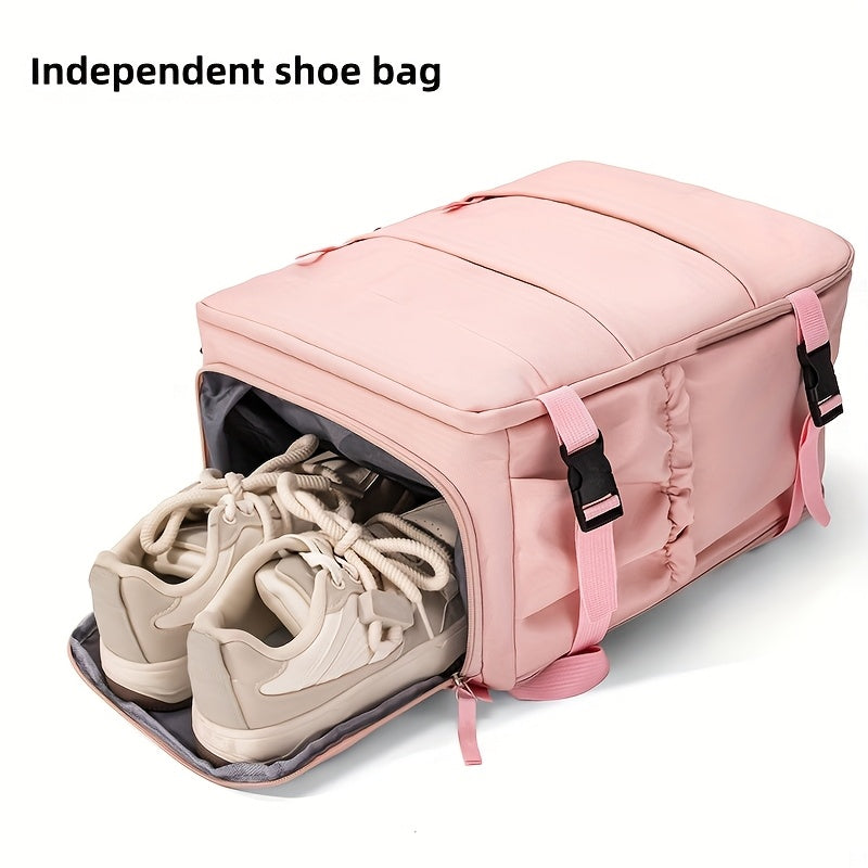 Spacious Travel Backpack with Dedicated Shoe Storage