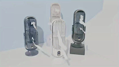 Compact 5-Speed Air Circulator & USB Desk Fan with Battery