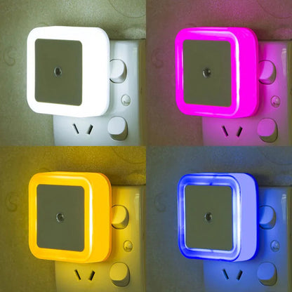 Mini LED Night Light with Light Sensor & EU Plug – Energy Efficient Soft Glow for Kids' Room, Bedroom & Hallway