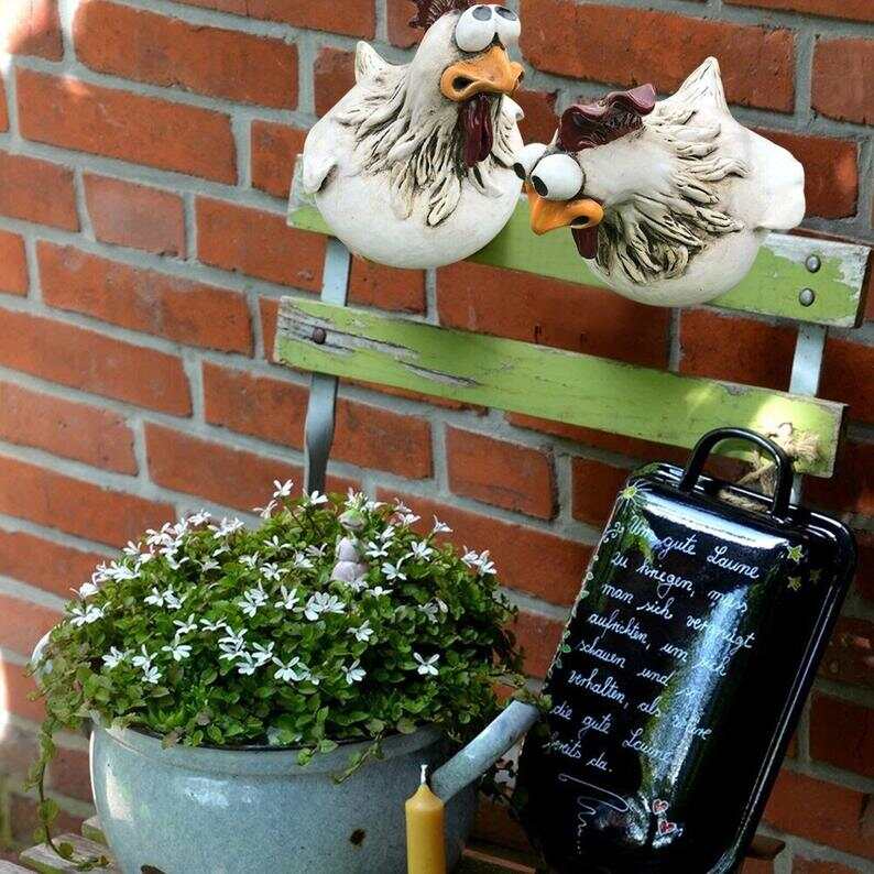 Buy One Get One Free | Large-Eyed Chicken Garden Statues