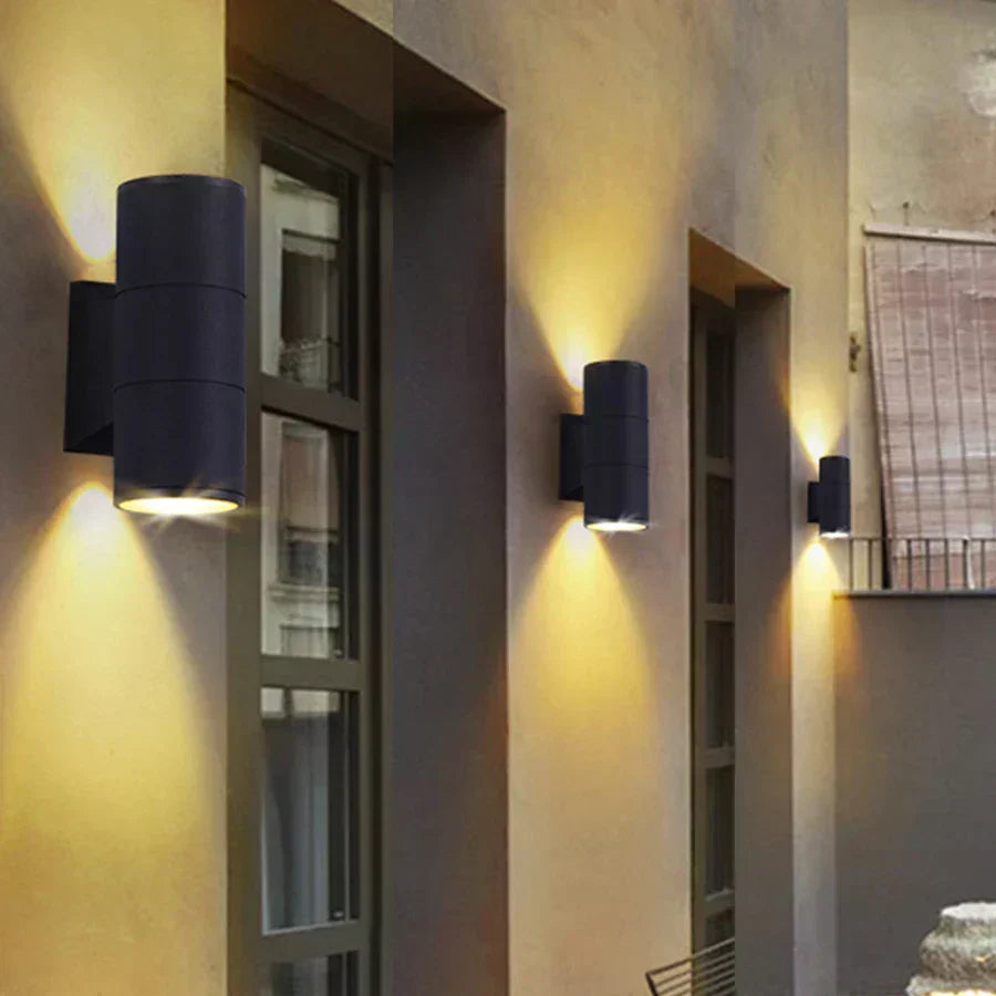 Sleek Black LED Outdoor Wall Fixture for Exterior Lighting