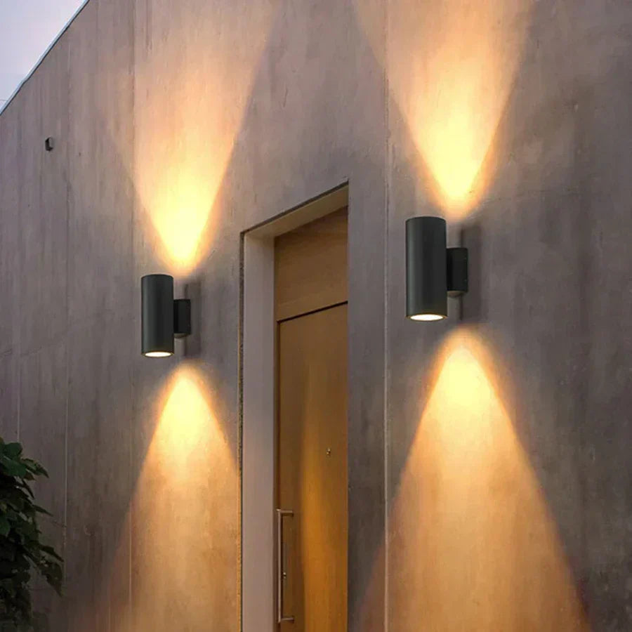 Sleek Black LED Outdoor Wall Fixture for Exterior Lighting