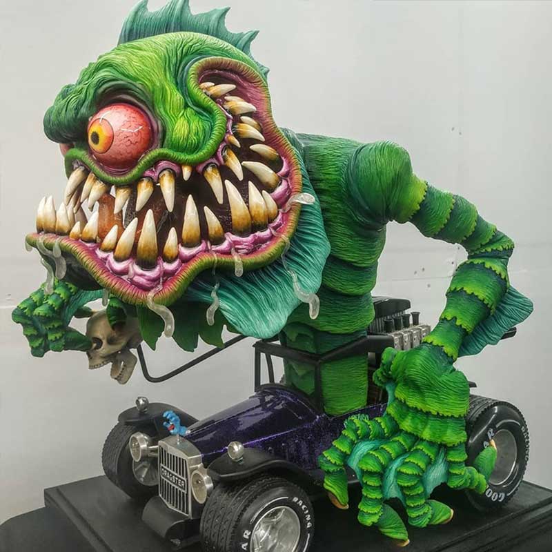 Large Monster Figurines with Open Mouth - Decorative Statues