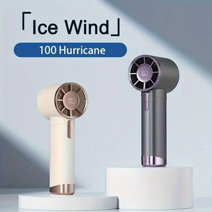 Portable Handheld Fan with 5-Speed TurboLite Function