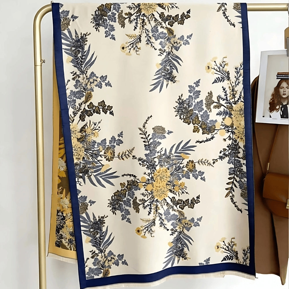 Chic Reversible Floral Soft Scarf for Effortless Style