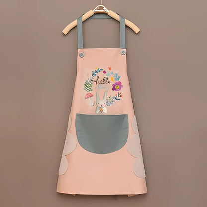 Charming Floral Waterproof Kitchen Apron