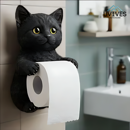 Cat-Themed Toilet Paper Holder