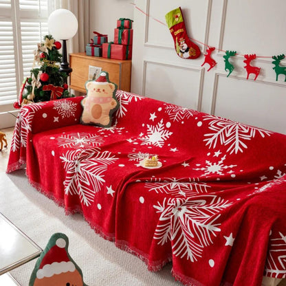 Festive Flurry Sofa Protector