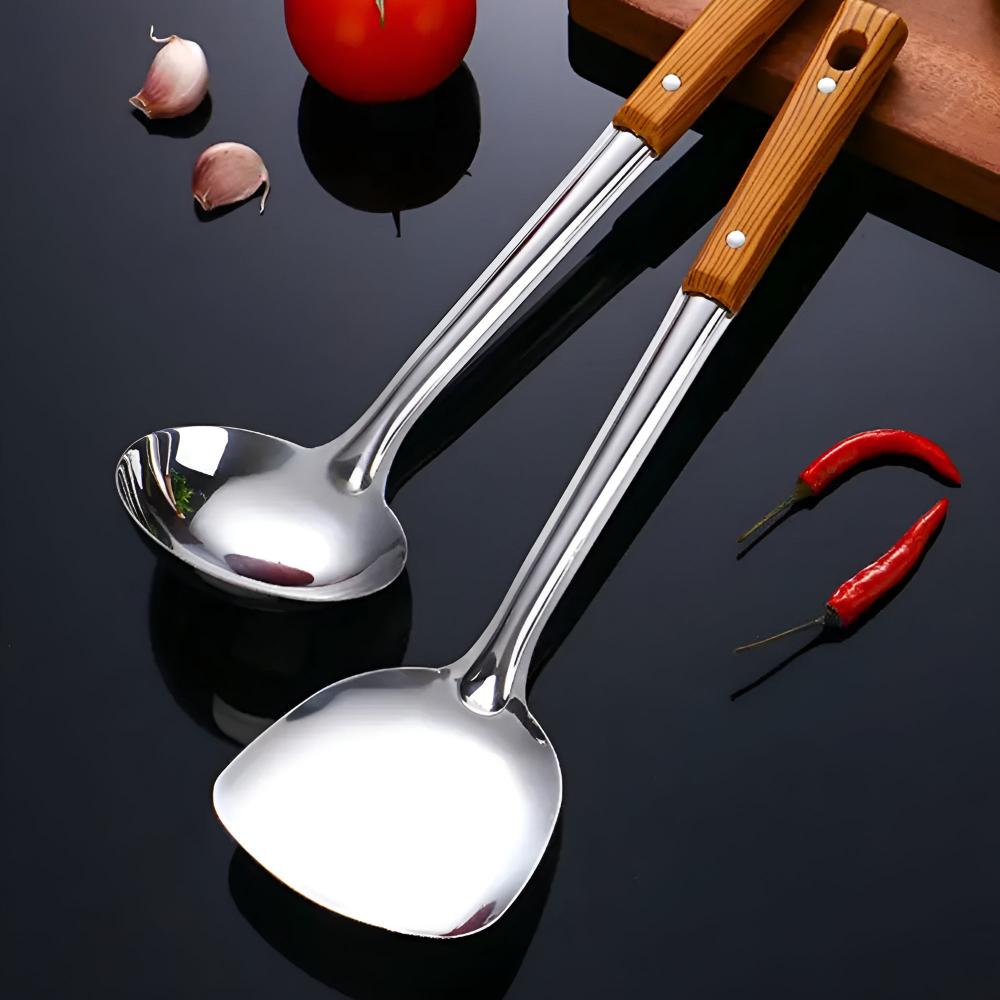 Elegant Stainless Steel Culinary Tool Collection (5 Pieces)