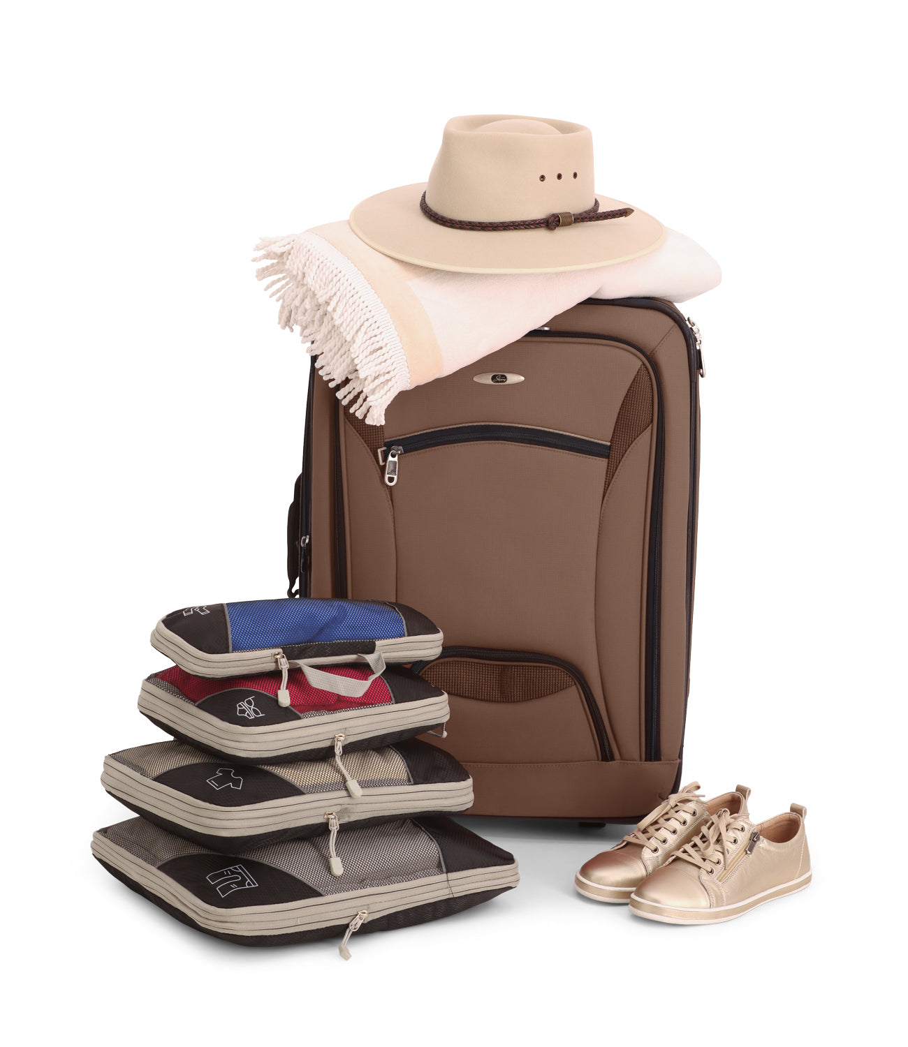 Compression Travel Set – Space-Saving Packing Cubes for Organized Luggage