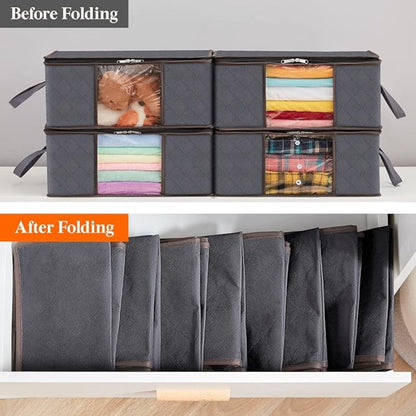 Space-Saving Foldable Storage Bag for Clothes – Dustproof Design